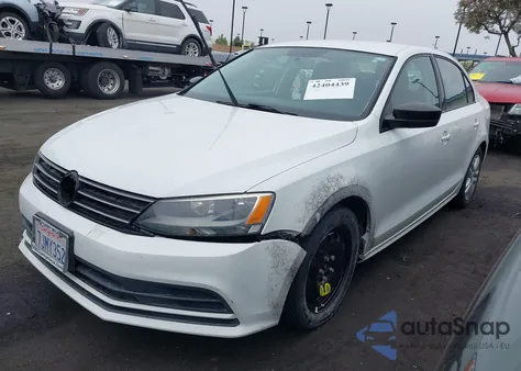 2015 Volkswagen Jetta 2.0L S from USA, damaged, VIN 3VW2K7AJ9FM241528